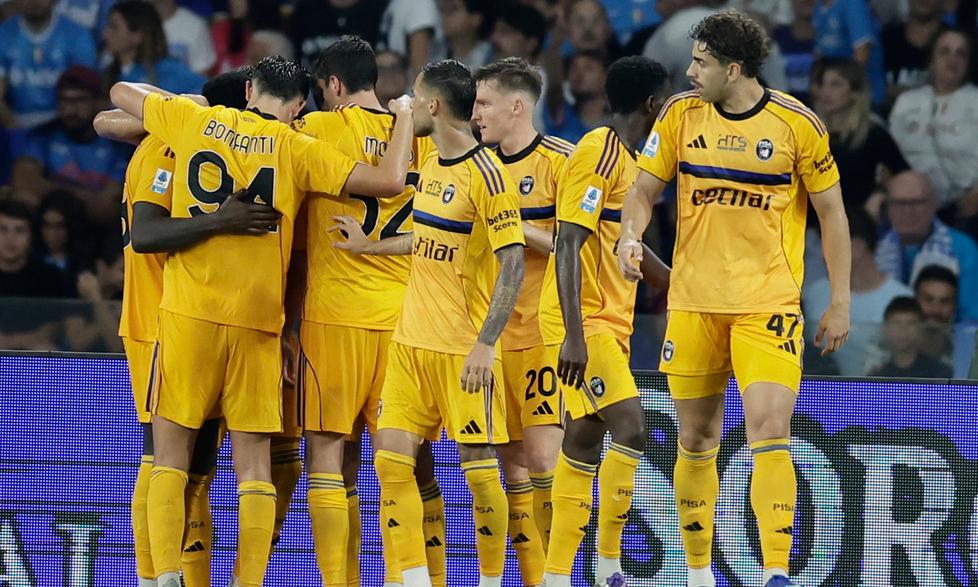 L'esultanza dei giocatori dopo un gol