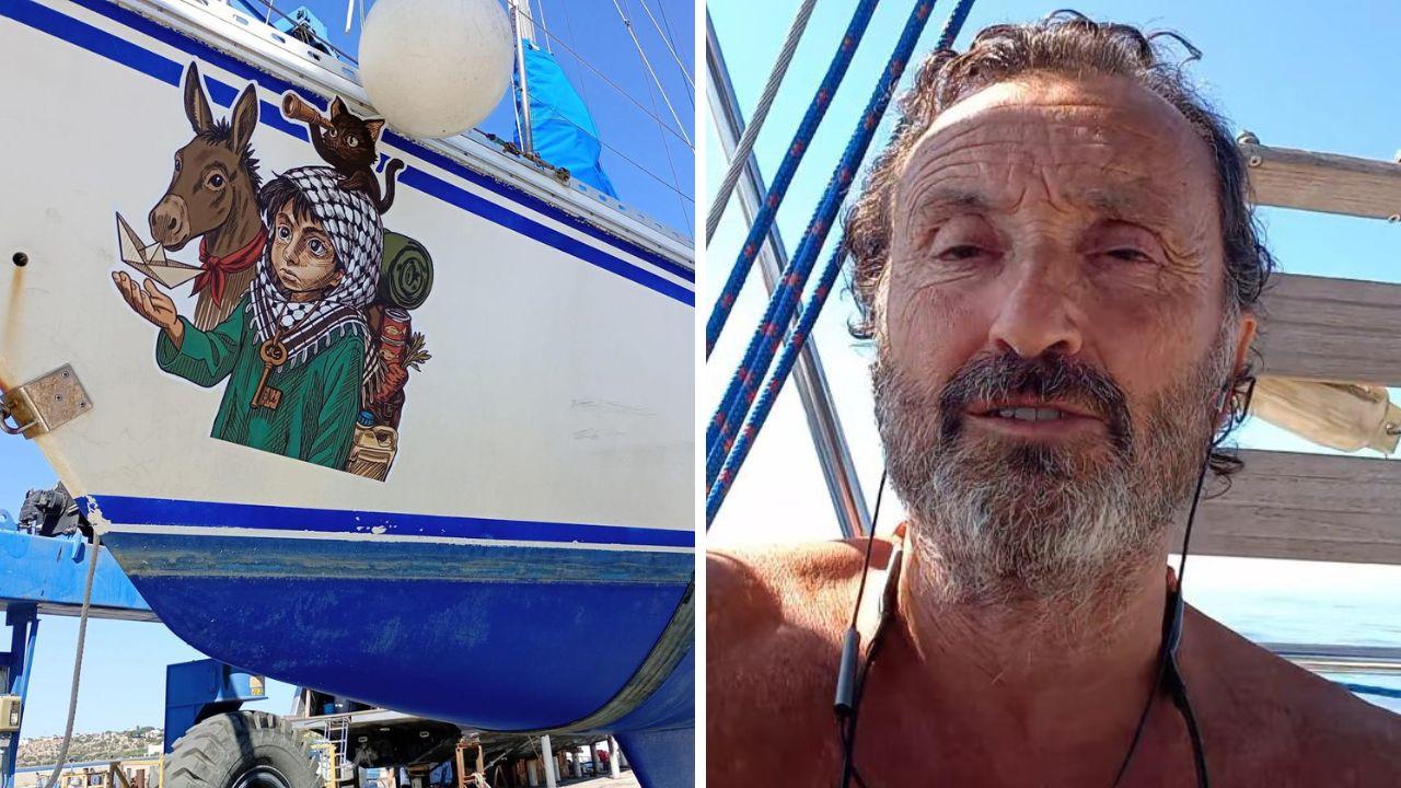 La prua della barca e Nicola Maglione