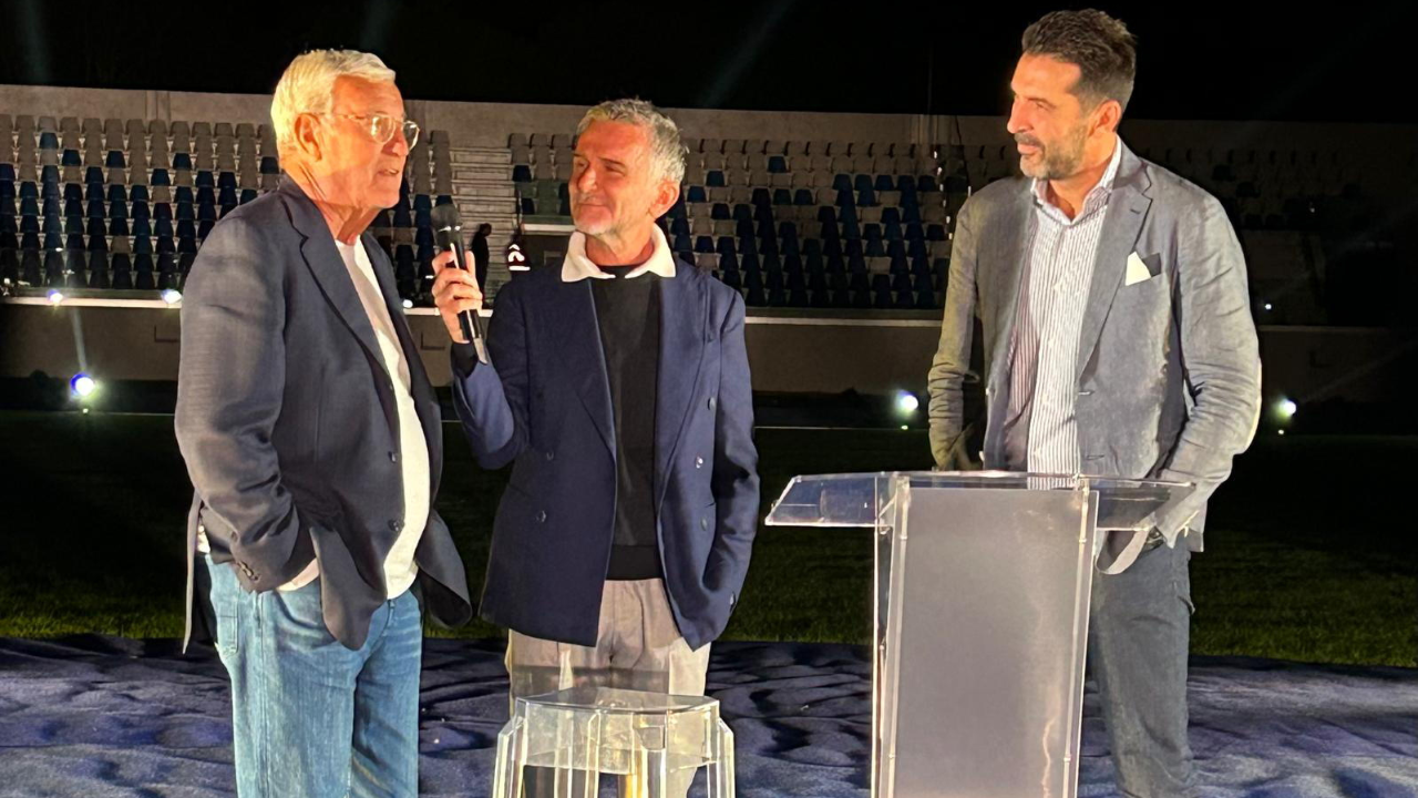 Buffon e Lippi durante l'evento