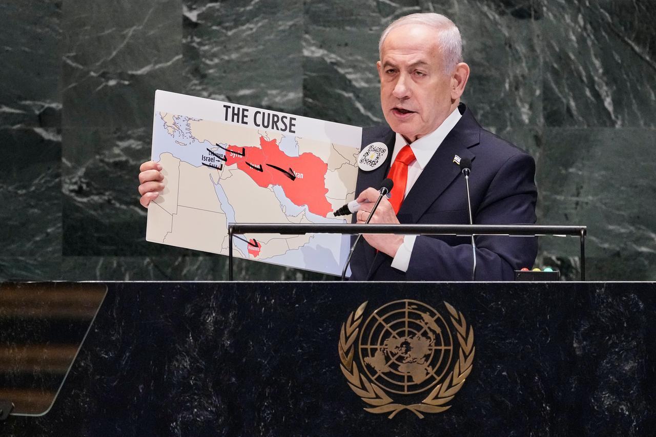 
	&nbsp;Netanyahu parla all'assemblea dell'Onu a New York

