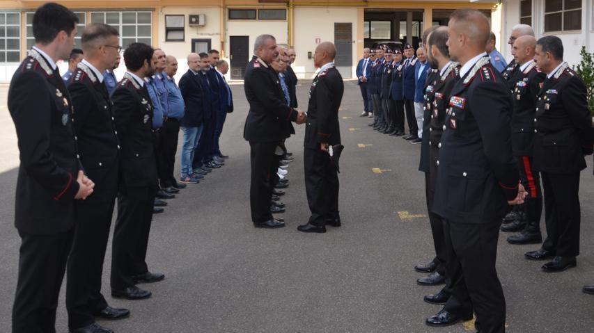 Carabinieri, il generale di brigata Rizzo in visita al comando provinciale di Sassari