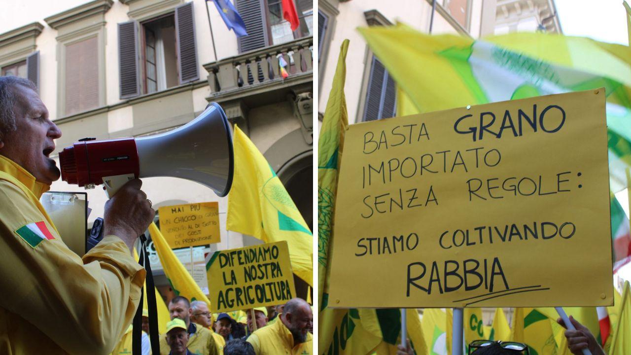 Alcuni momenti della protesta