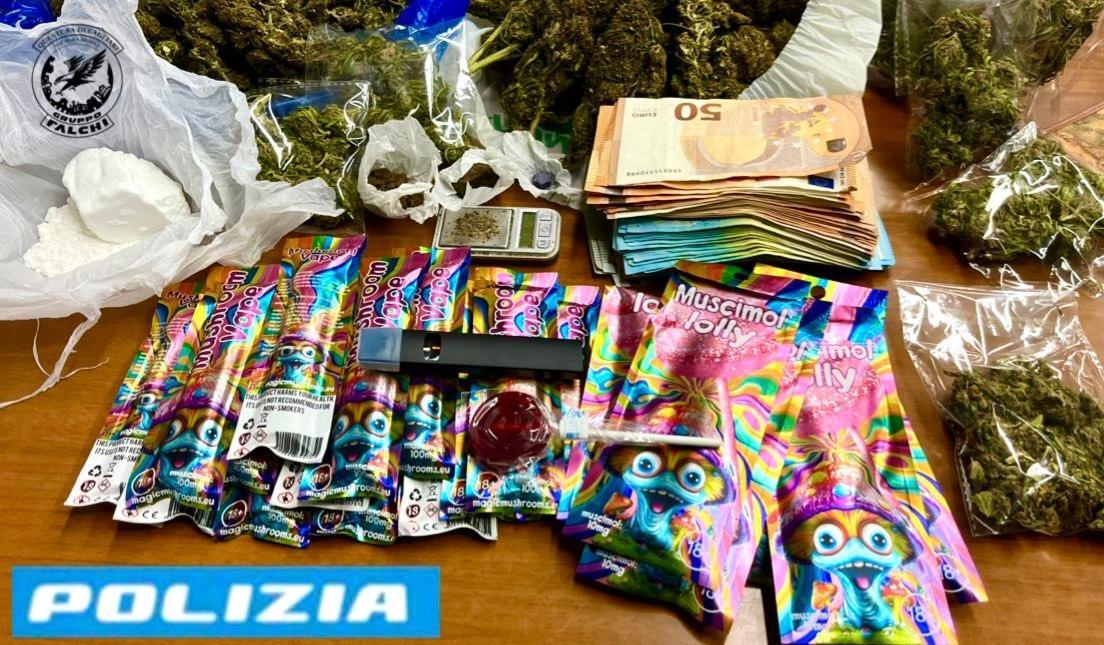 Droga nei lecca-lecca e nelle sigarette elettroniche, arrestato un 28enne