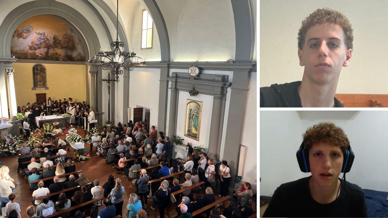 
	I funerali di Jacopo Gambini e i due ragazzi: in alto Jacopo e in basso Leonardo Renzoni

