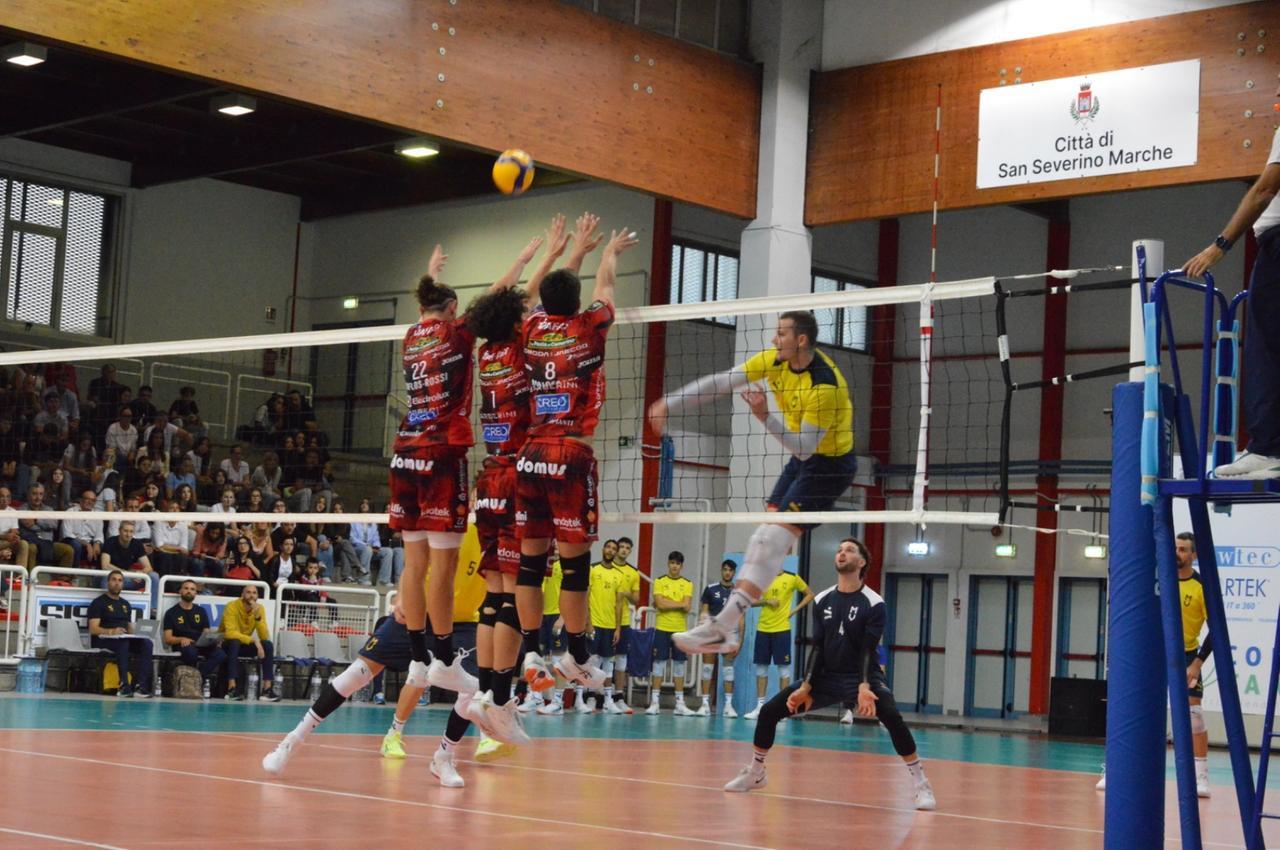 
	Un muro della Lube (Foto: Modena Volley)

