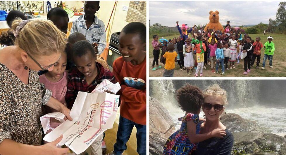 
	A sx&nbsp;Susanna Ureni con i &ldquo;suoi&rdquo; bambini; a dx una&nbsp;festa organizzata da Sawa Sawa e Ureni con la figlia Jamila

