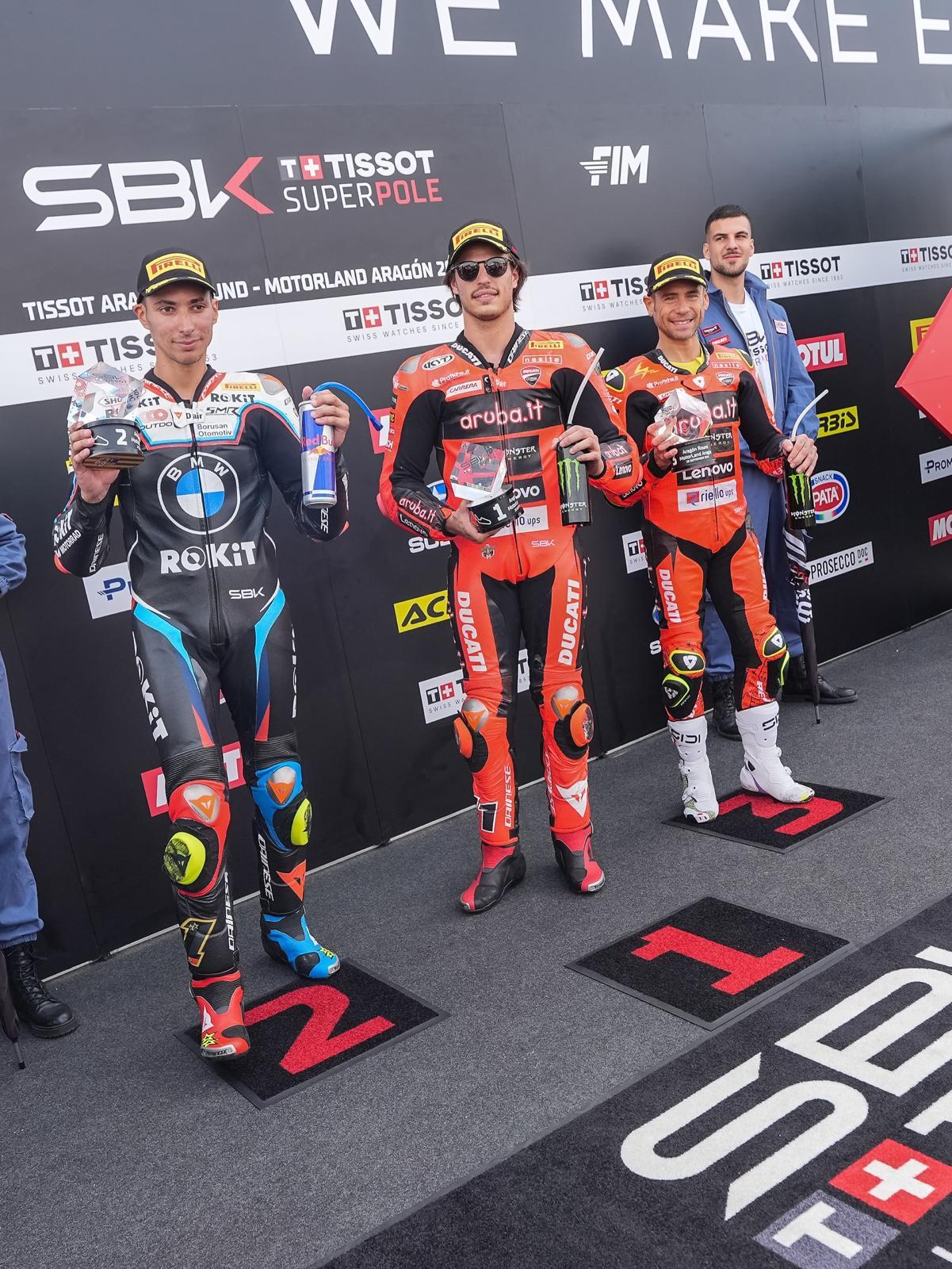 Ad Aragon Bulega piega due volte Razgatlioglu e accorcia in classifica: ora è a -36 punti di distacco