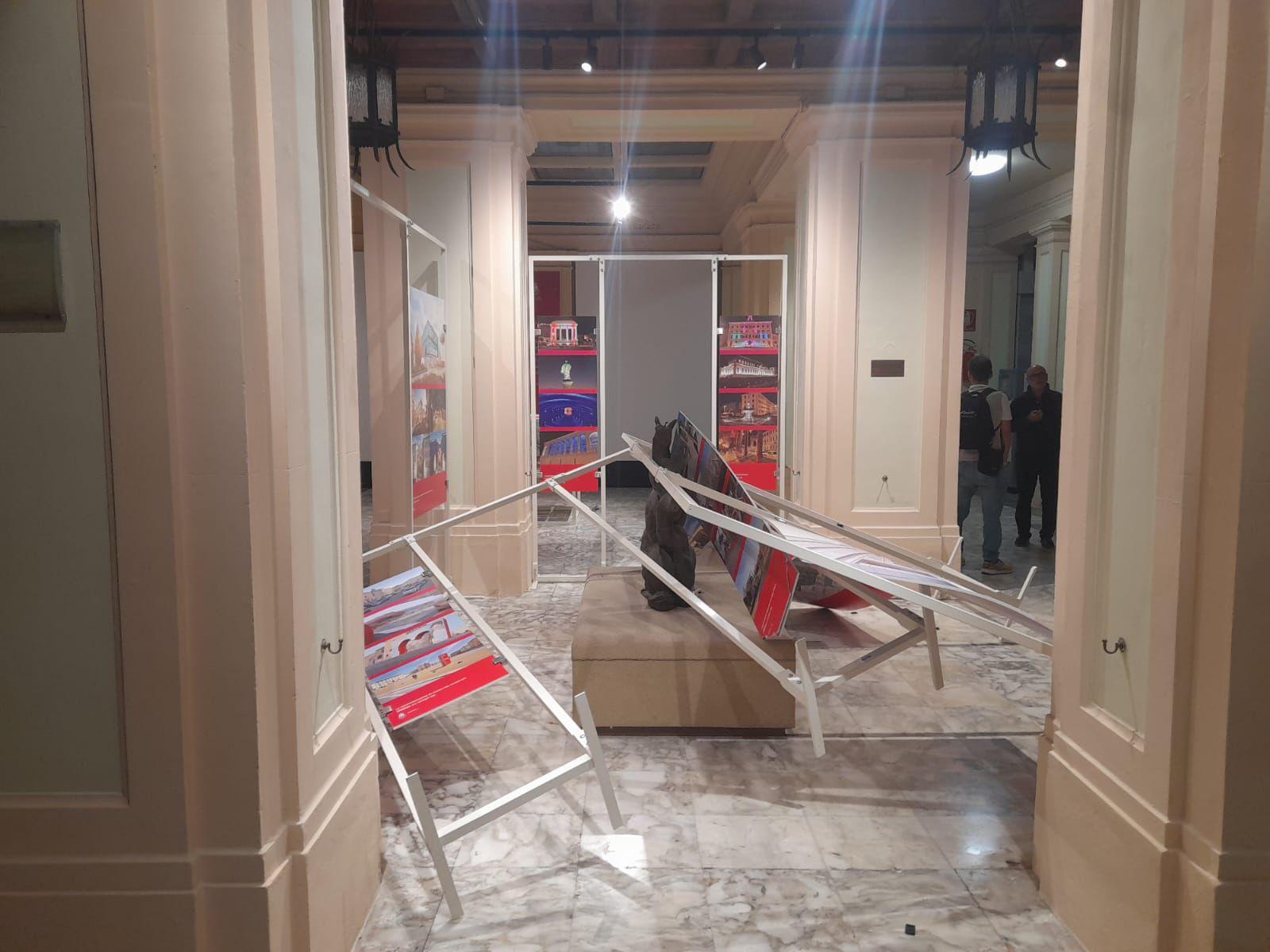 I danni a uno dei "Delfini di Ardenza"