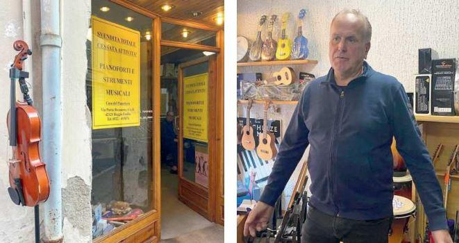 La Casa del Pianoforte chiude. Paolo Bigi: «Avrei ceduto il negozio anche gratis purché restasse aperto»