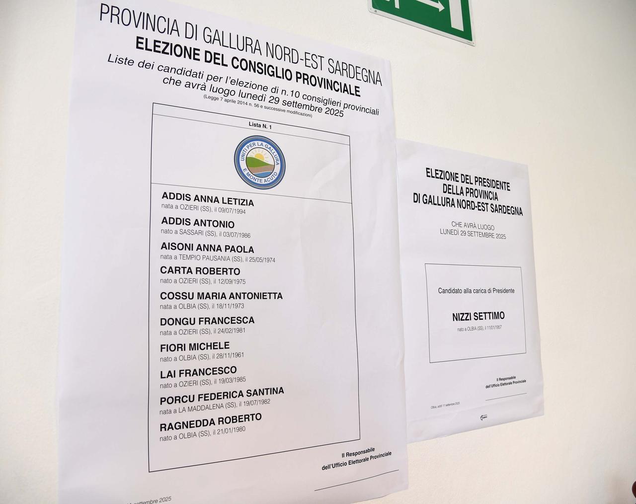 Consiglio provinciale Gallura – Ecco gli eletti