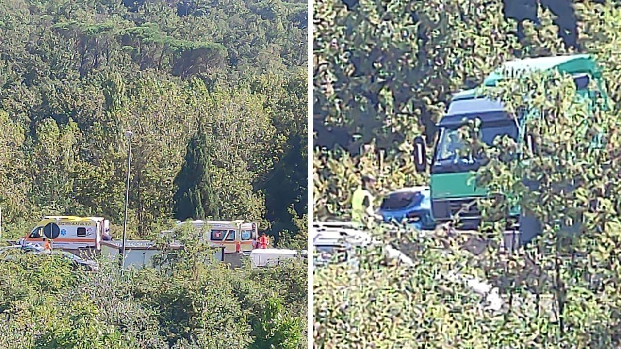 
	Il luogo dell'incidente (Foto da Fb: I Dannati della Fi-Pi-Li)

