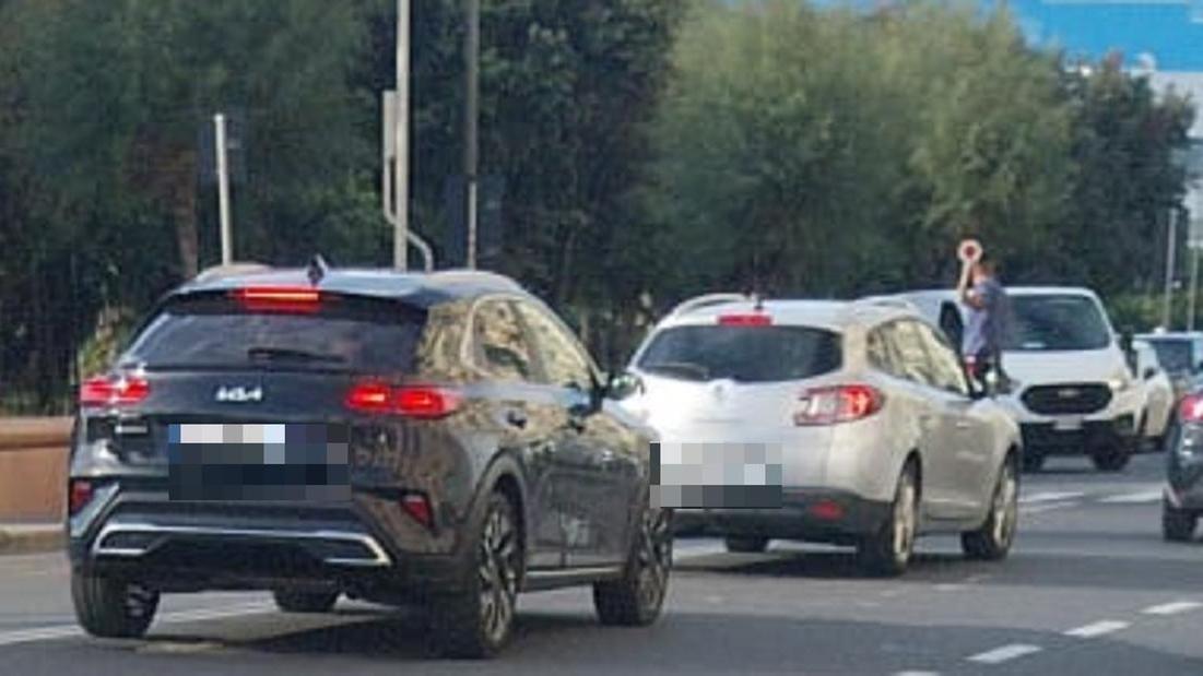 L'incidente sul viale Italia 