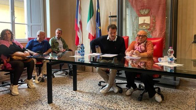 Il sindaco Gabriele Gasperini con Laura Frangioni