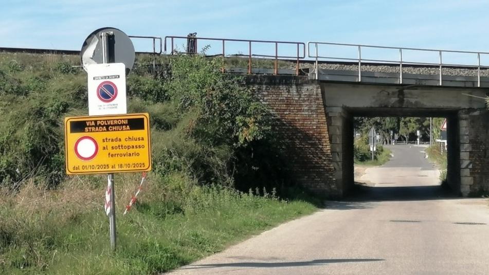 Rosignano, lavori al sottopasso in zona Galafone: via Polveroni chiusa fino al 18 ottobre