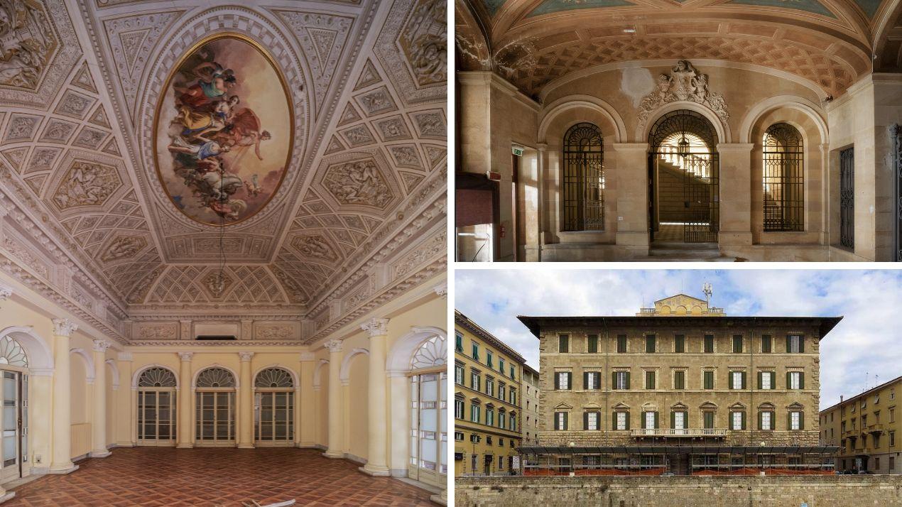 Alcuni interni del palazzo storico: scatti del fotografo e Urbex Larry Tracchini fatte anni fa durante l'occupazione dell'edificio
