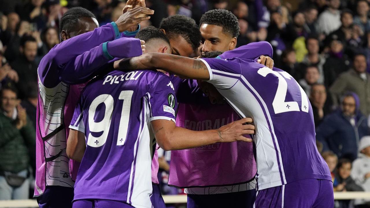 L'esultanza dopo il primo gol di Piccoli