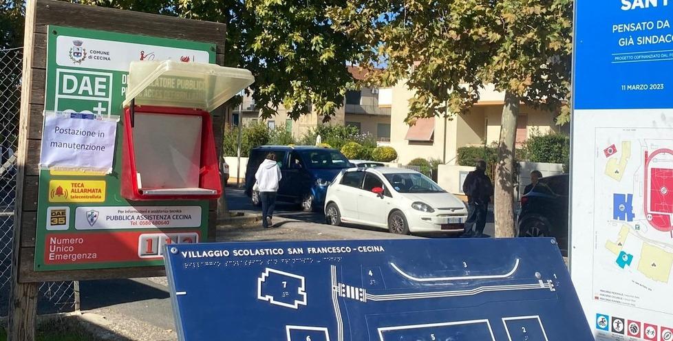 Un altro furto di defibrillatore: intaccata la rete Cecina Cuore<br>

