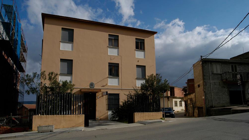 La caserma dei carabinieri di Siniscola