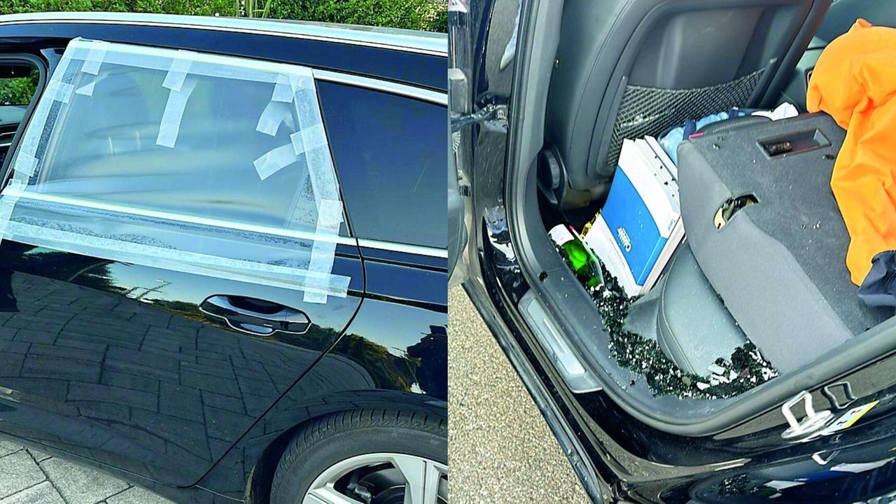 L'auto svaligiata dai ladri