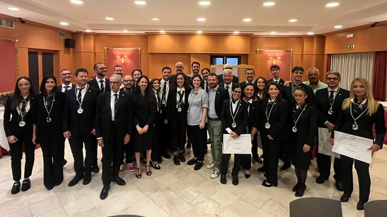 
	I nuovi sommelier del vino con il diploma dell'Ais, Associazione italiana sommelier

