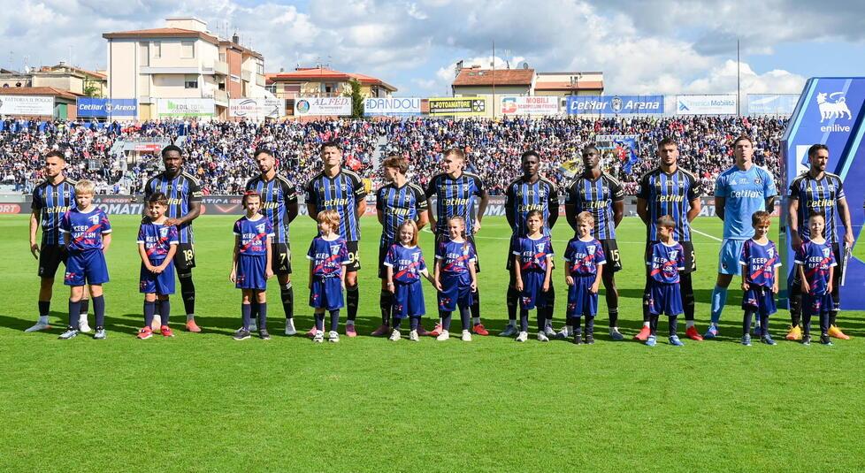 L'undici nerazzurro prima del derby (foto Stick)