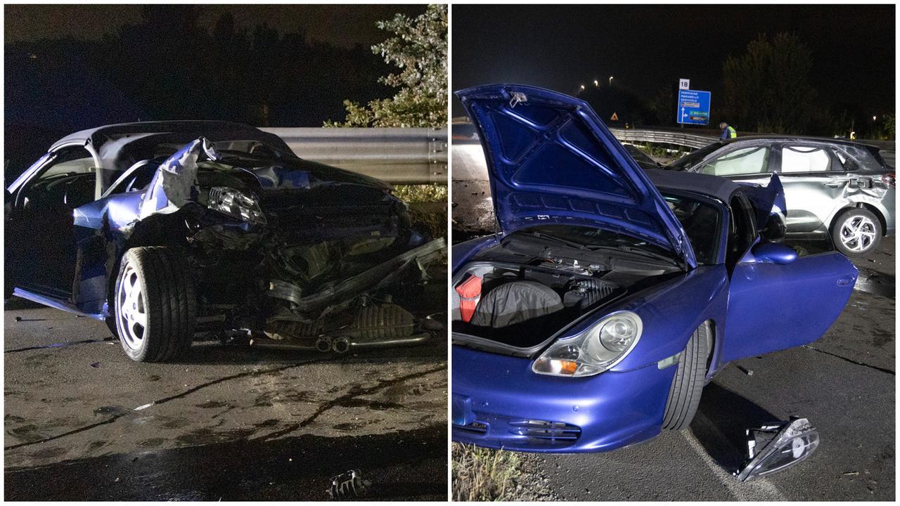 Le due auto coinvolte (Foto: Esposito)