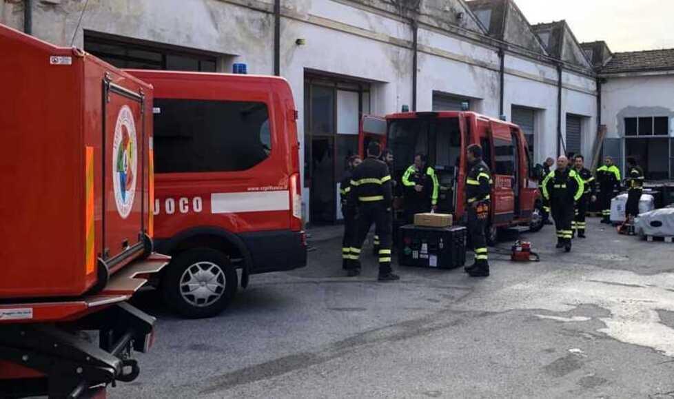Vigili del fuoco al lavoro
