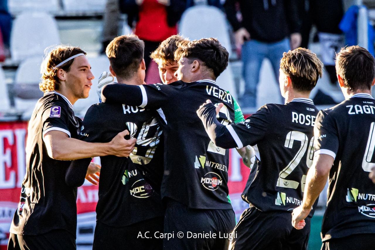 
	L'esultanza del Carpi (foto Daniele Lugli)

