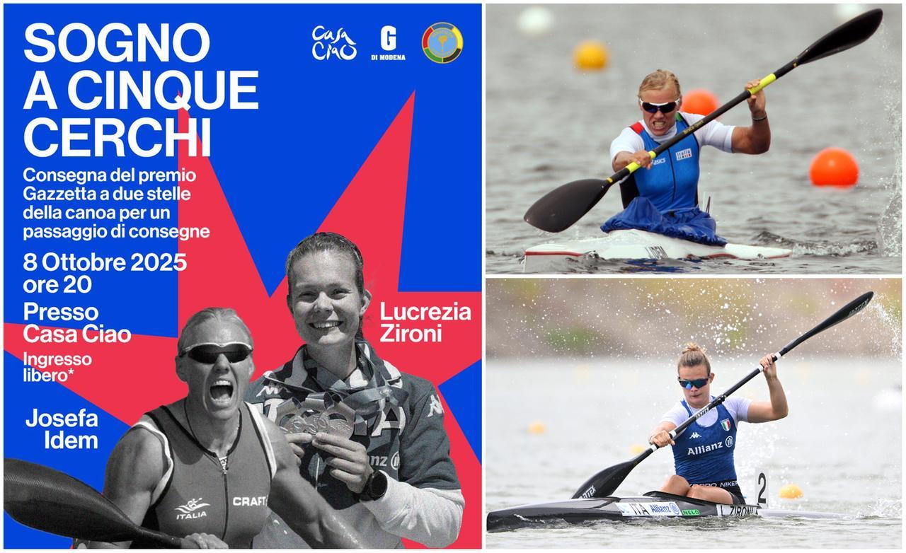 Lucrezia Zironi incontra Josefa Idem, due stelle della canoa a confronto: l’evento della Gazzetta a Casa Ciao