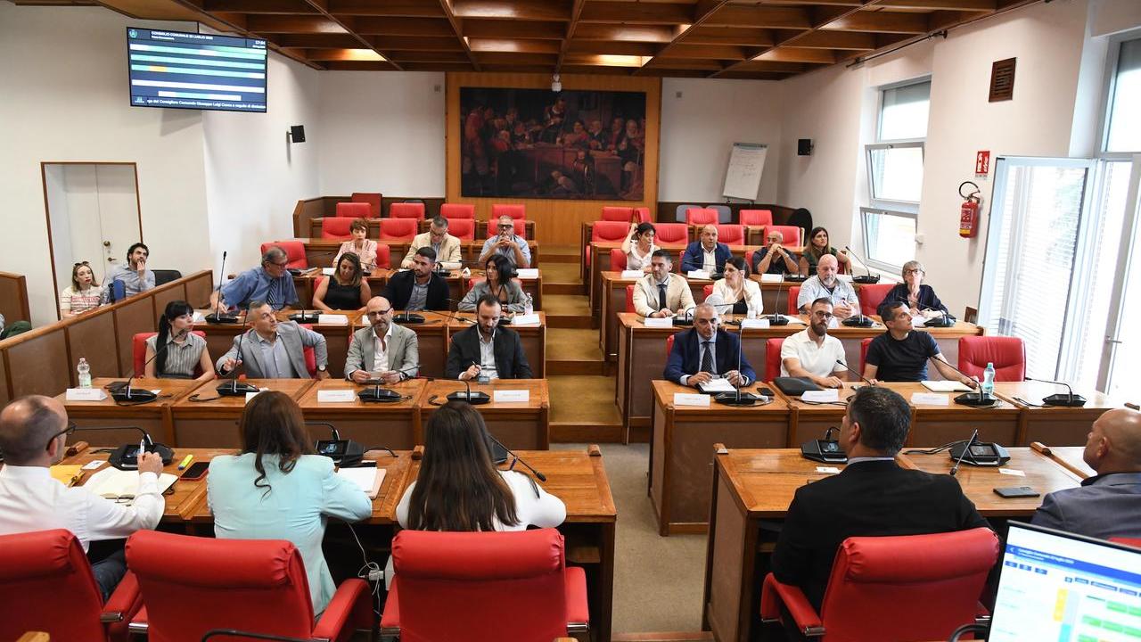 L'aula consiliare del Comune di Nuoro