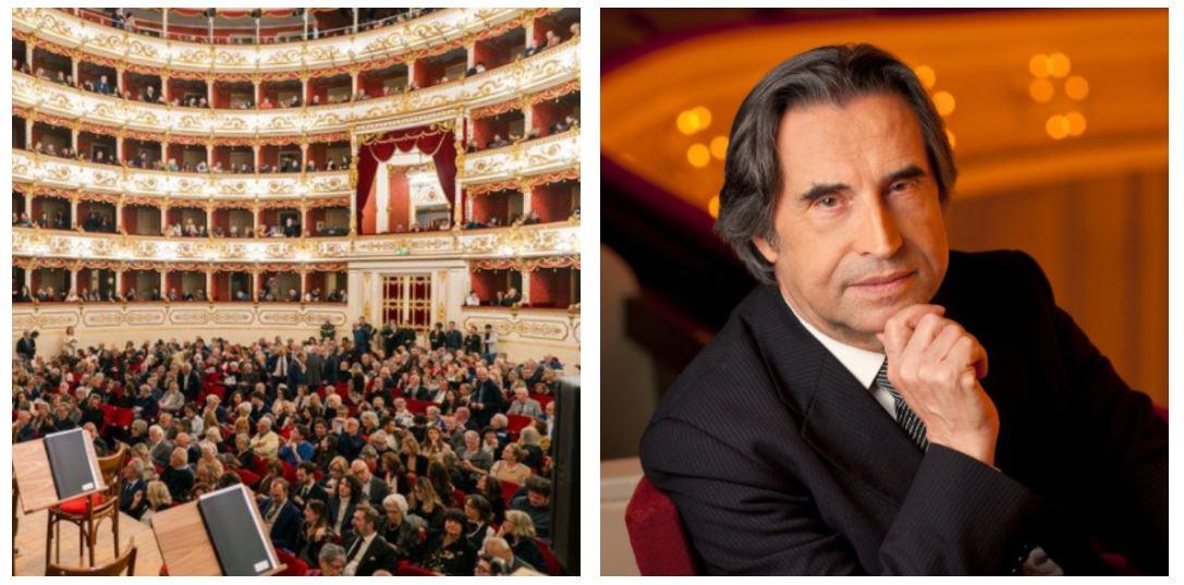 Il Maestro Riccardo Muti riceve dal sindaco il Primo Tricolore: applausi per il ritorno a Reggio Emilia dieci anni dopo l’ultimo concerto