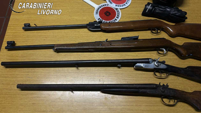 I fucili sequestrati 