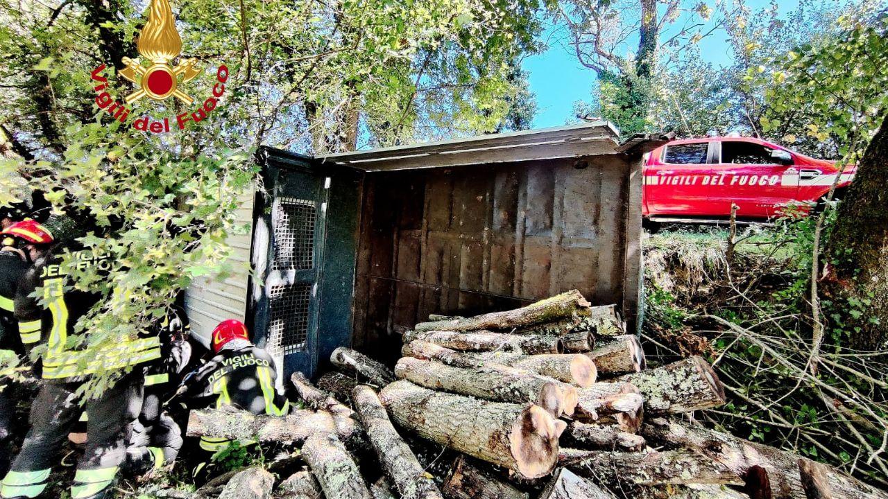 L'intervento dei vigili del fuoco