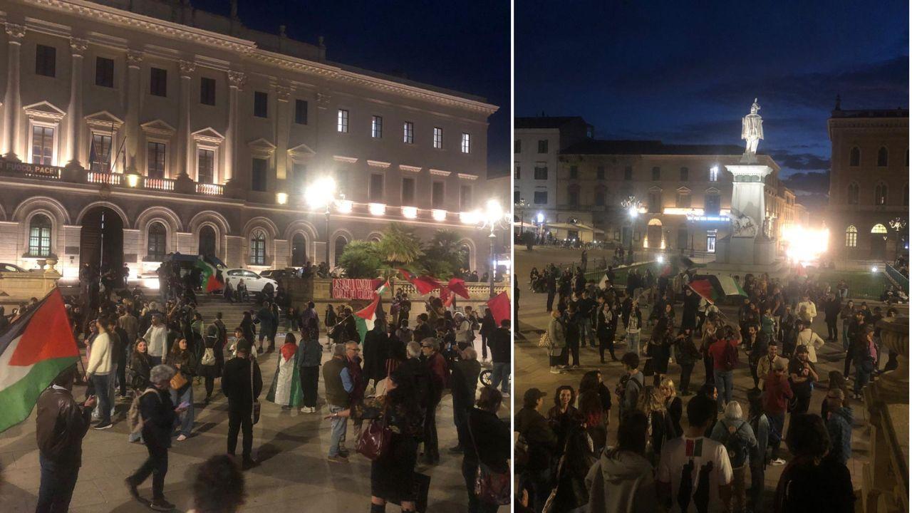 Sassari, nuovo presidio in piazza d’Italia per Gaza e la Freedom Flotilla