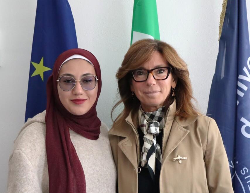 Da Gaza a Ferrara per studiare all’università, la storia di Aesha
