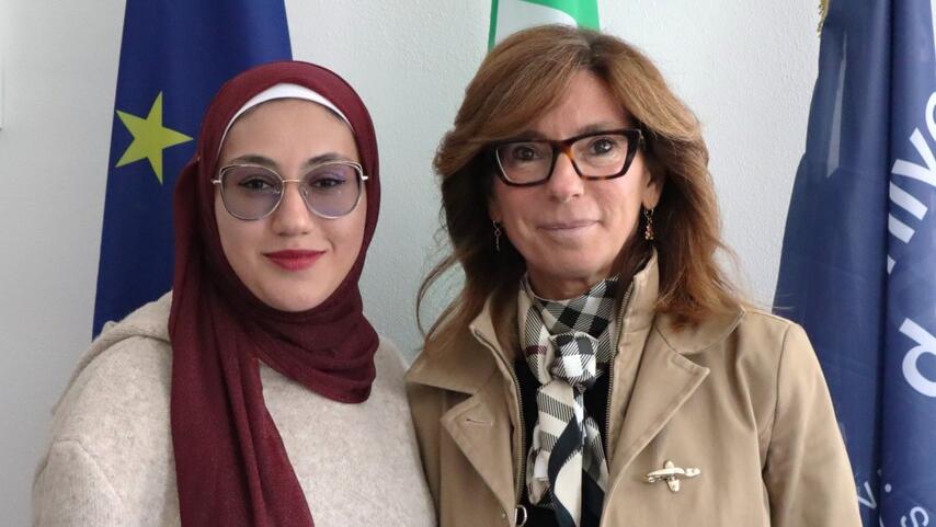 Da Gaza a Ferrara per studiare all’università, la storia di Aesha