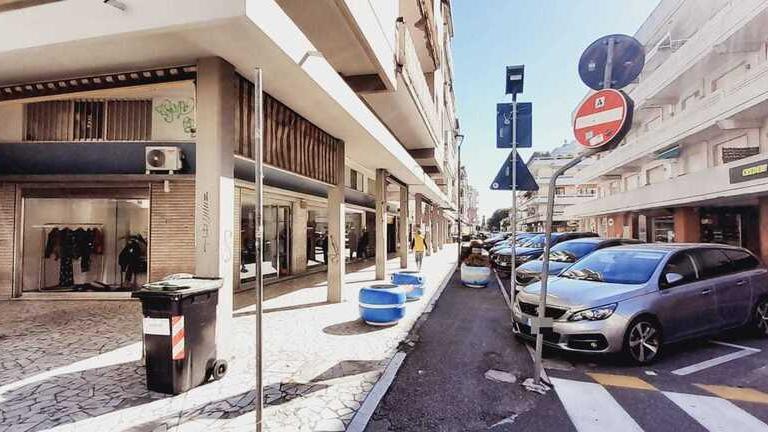 I portici della galleria di via Genova