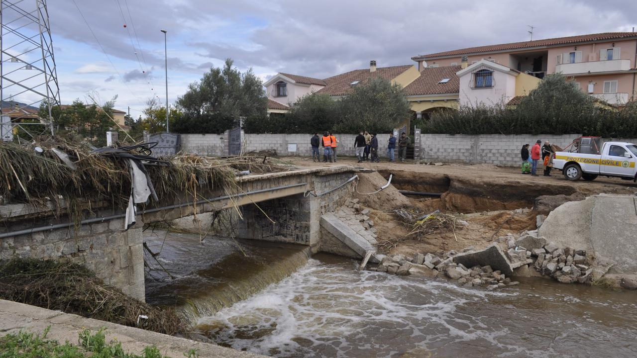 Il quartiere di Isticcadeddu dopo l'alluvione del 2013