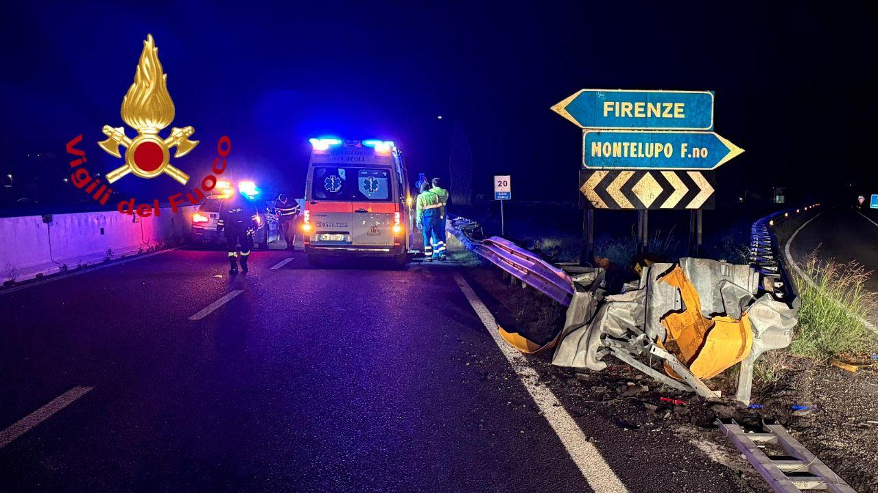 L'incidente (foto vigili del fuoco)
