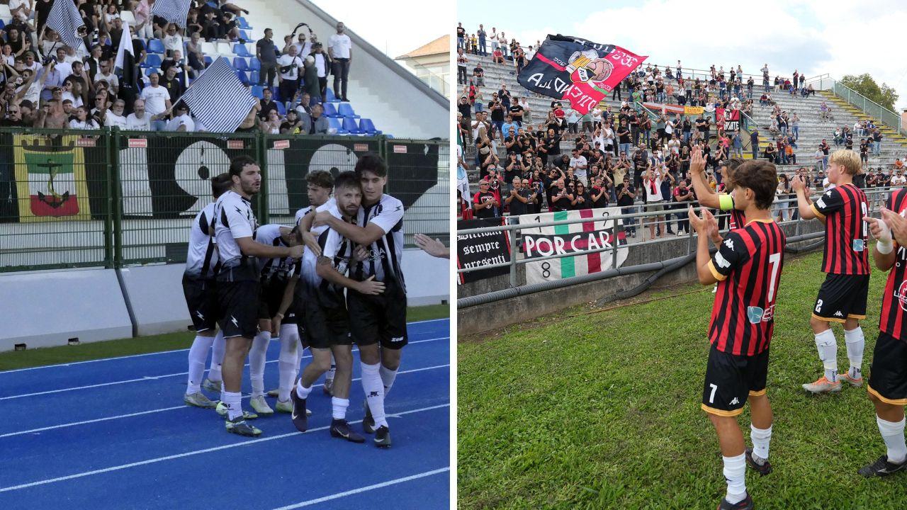 Le due tifoserie fanno festa con i loro atleti