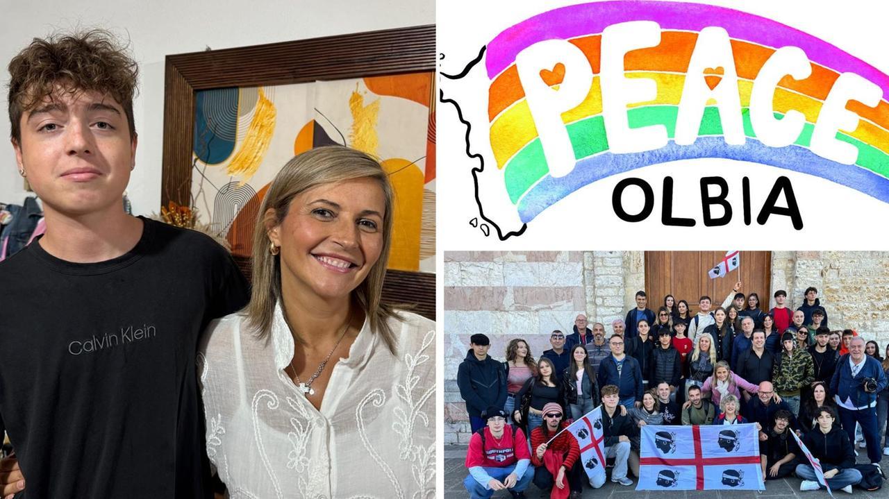 Marcia Perugia-Assisi, un 15enne di Santa Maria Coghinas disegna il logo delle magliette della pace