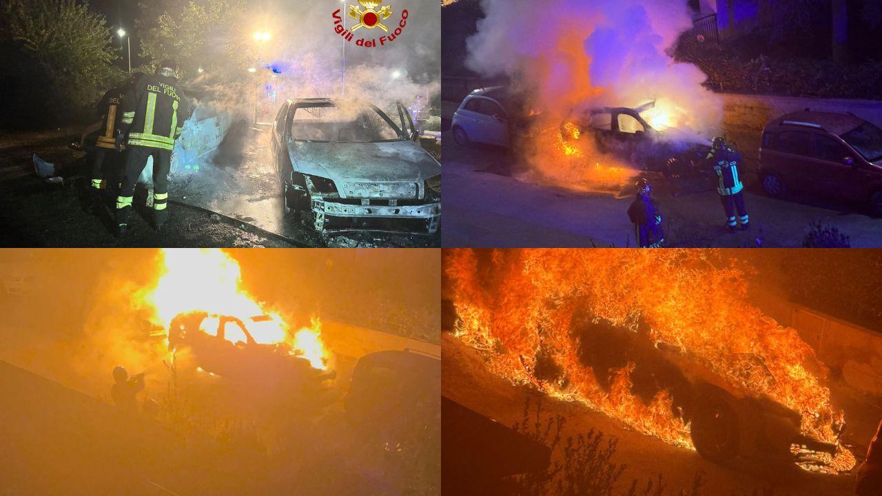 Notte di fuoco nell’isola: auto incendiate da Sassari a Macomer – VIDEO