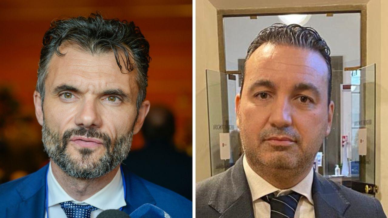 Matteo Biffoni (Pd) e Alessandro Capecchi (FdI)