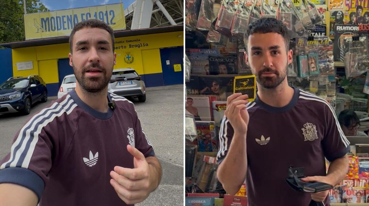 
	Alejandro Bandera Ruiz al Braglia e con una bustina di figurine

