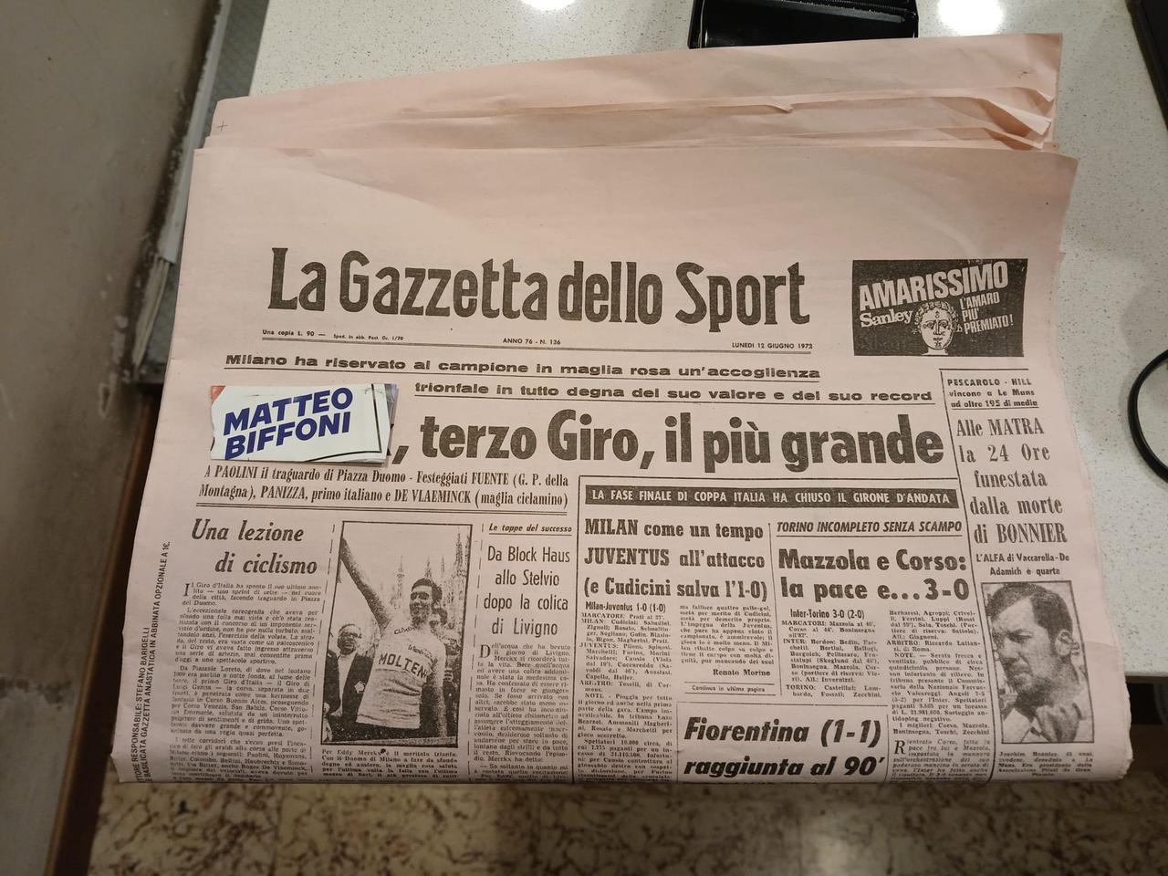 
	La Gazzetta dello Sport "modificata" alla Casa del popolo di Coiano

