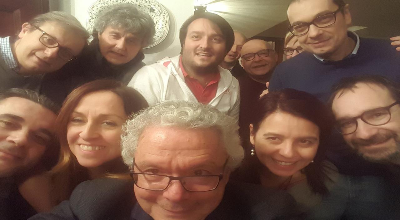
	Totaro con Mascolo, Gualmini e gli ex colleghi

