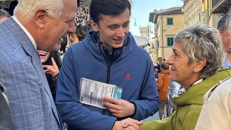 Dika con Giani durante la campagna elettorale