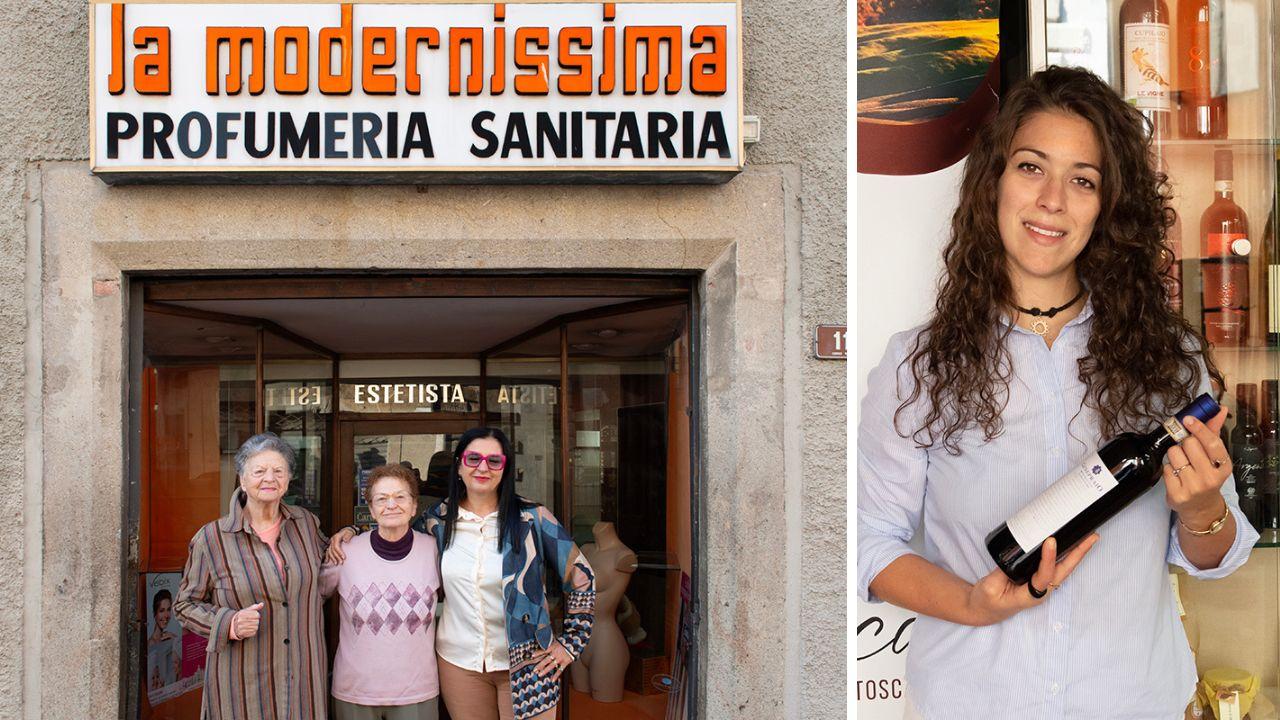 Da sx nonna Tina, zia Milvia e mamma Rossana (foto Carlo Tardani). A dx Sara Poli