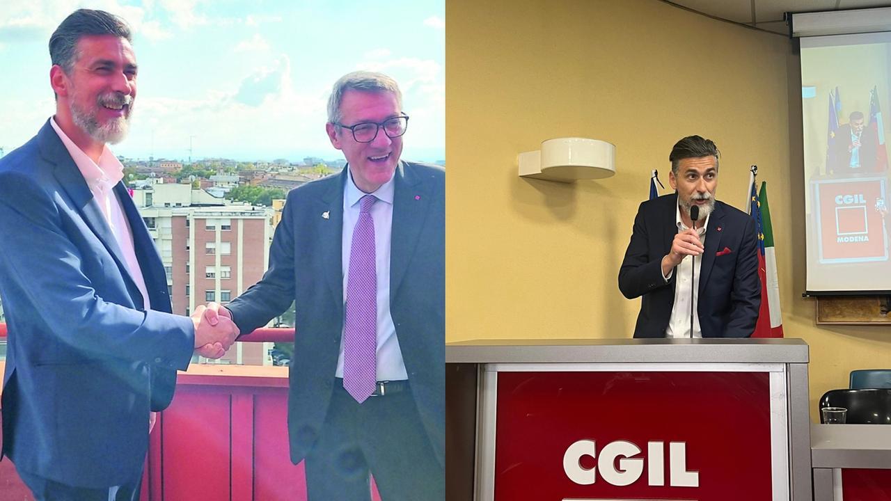 De Nicola (a sinistra) con Landini