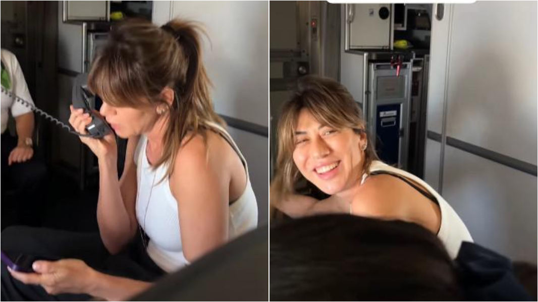 Annuncio a sorpresa, e in sardo, sull’aereo per Cagliari: la voce è di Virginia Raffaele – VIDEO